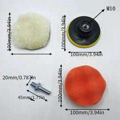 11pcs Polishing Sponge Pads Car Hand Waxing Sponge Pad Polishing Pad