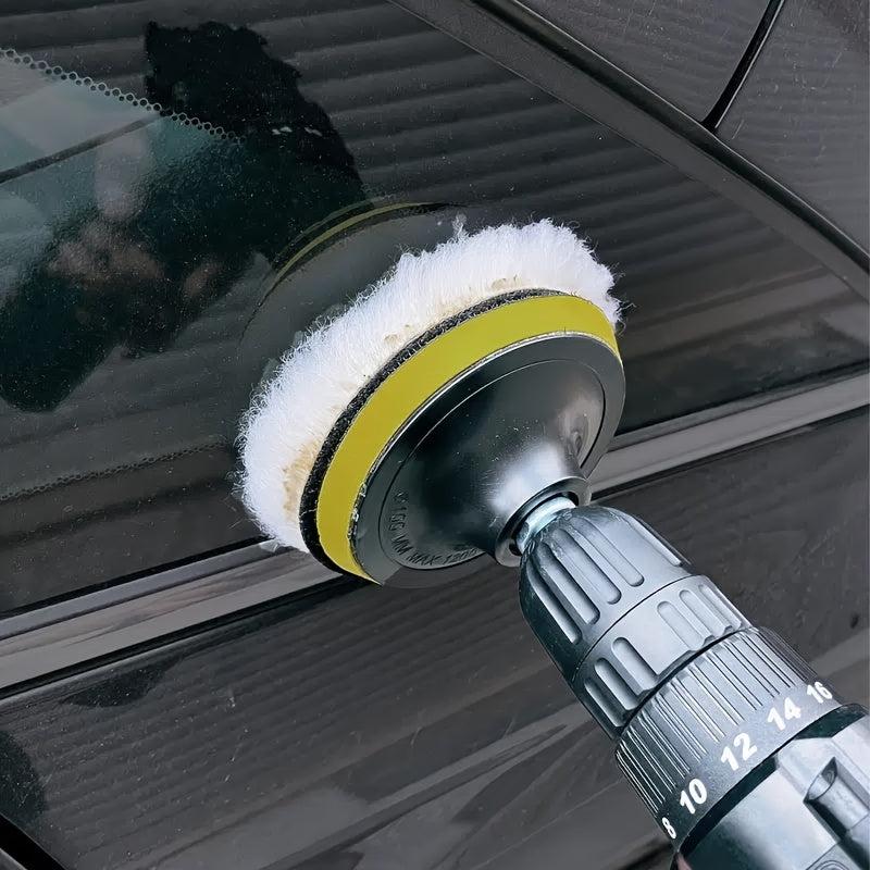7pc Car Polishing & Waxing Kit - 4 Inch Sponge Pads