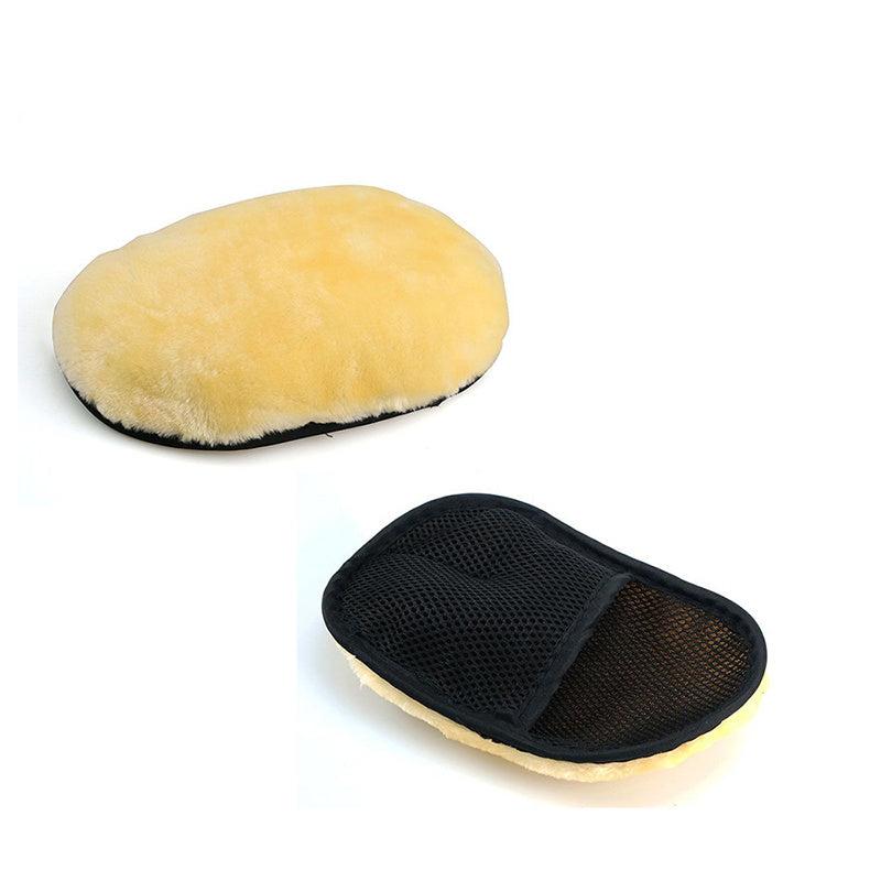 2pcs Car Brush Cleaner Wool Soft Gloves Car Cleaning