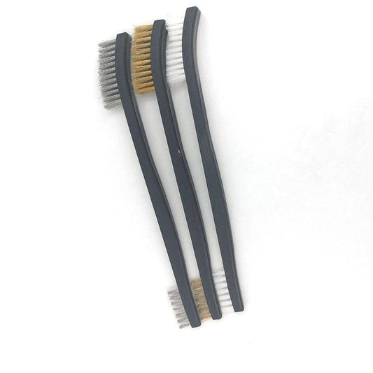 Car Detailing Cleaning Tool Set with Wire Brushes and Nylon Picks