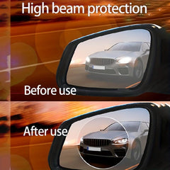 2pcs Rearview Mirror Rainproof Nano Film Sticker Water Repellent Film
