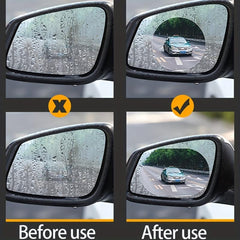 2pcs Rearview Mirror Rainproof Nano Film Sticker Water Repellent Film