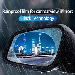 2pcs Rearview Mirror Rainproof Nano Film Sticker Water Repellent Film