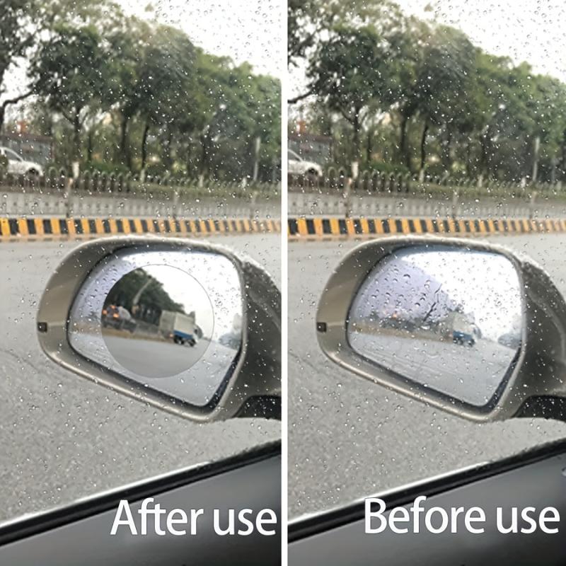 2pcs Rearview Mirror Rainproof Nano Film Sticker Water Repellent Film