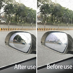 2pcs Rearview Mirror Rainproof Nano Film Sticker Water Repellent Film