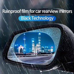 2pcs Rearview Mirror Rainproof Nano Film Sticker Water Repellent Film