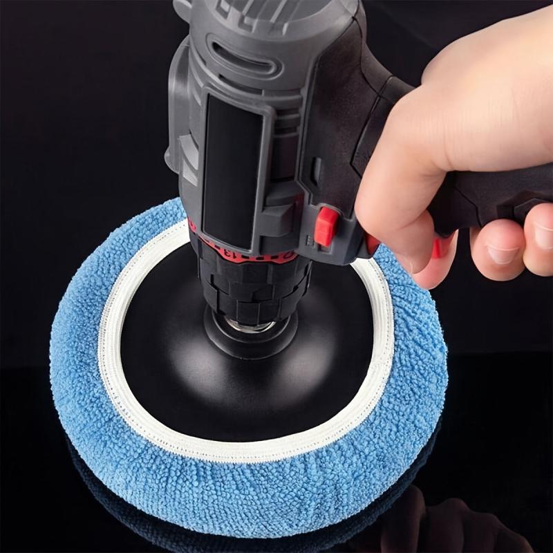 10pcs Car Polisher Pad Bonnet 22 86 25 4 Cm Soft Microfiber Cover Kit