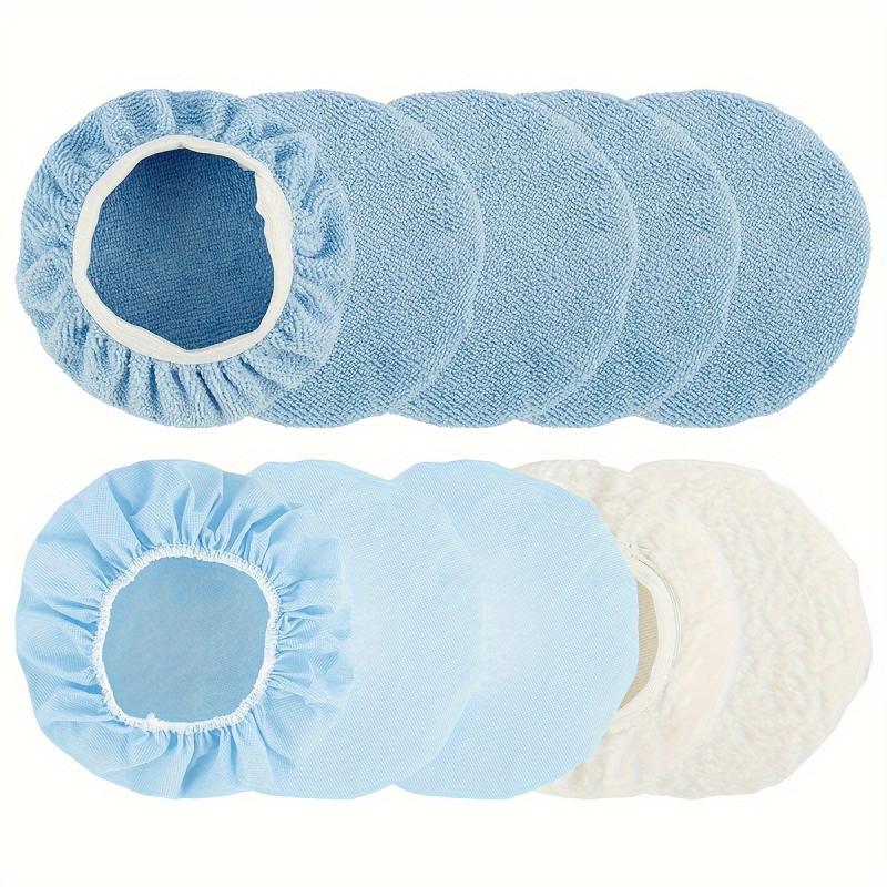 10pcs Car Polisher Pad Bonnet 22 86 25 4 Cm Soft Microfiber Cover Kit