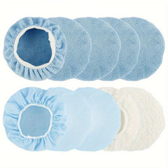 10pcs Car Polisher Pad Bonnet 22 86 25 4 Cm Soft Microfiber Cover Kit