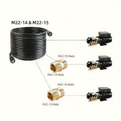 Car Water Pipe hose 25ft Or 50ft X 1 4 pressure Cleaning Machine Hose