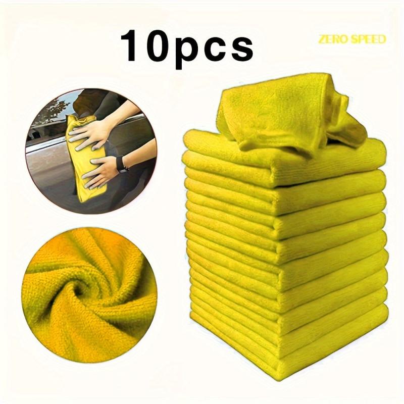10 PCS Microfiber Car Cleaning Towel Glass Household Cleaning Small Towel