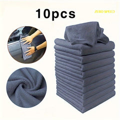 10 PCS Microfiber Car Cleaning Towel Glass Household Cleaning Small Towel