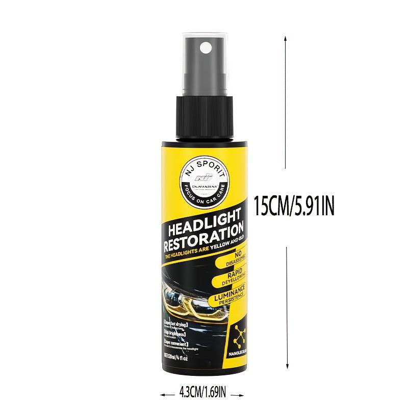 Car Headlight Refurbishment Liquid - Scratch and Yellowing Cleaner