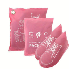 4pcs Bamboo Charcoal Purifying Bag for Car Home Wardrobe Shoes