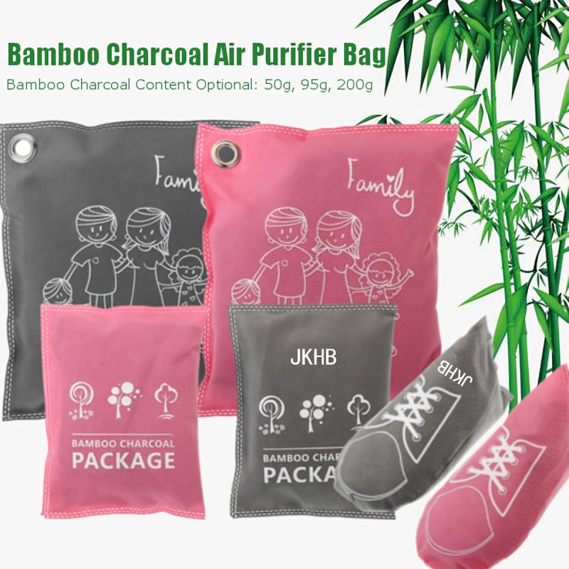 4pcs Bamboo Charcoal Purifying Bag for Car Home Wardrobe Shoes