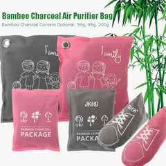 4pcs Bamboo Charcoal Purifying Bag for Car Home Wardrobe Shoes