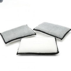 3pcs Car Cleaning Double Sided Velvet Towel for Interior Cleaning