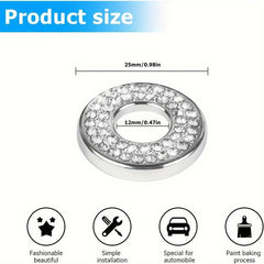 Bling Inner Door Lock Cover Stickers - Add Sparkle to Your Car Interior