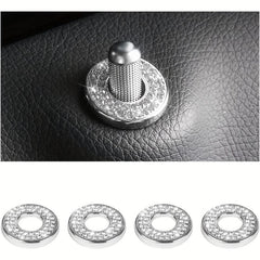 Bling Inner Door Lock Cover Stickers - Add Sparkle to Your Car Interior