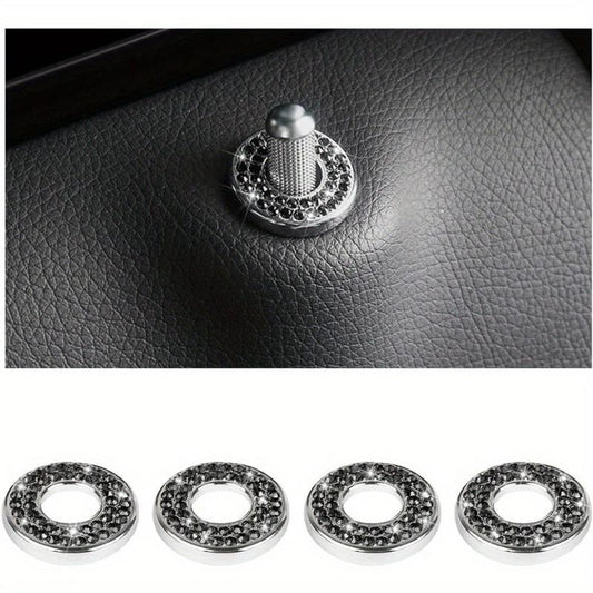 Bling Inner Door Lock Cover Stickers - Add Sparkle to Your Car Interior