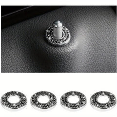 Bling Inner Door Lock Cover Stickers - Add Sparkle to Your Car Interior