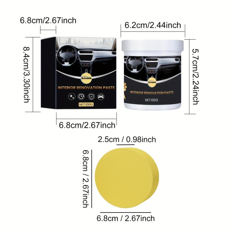 Faux Leather Renovation Coating Paste for Car Interior Cleaning