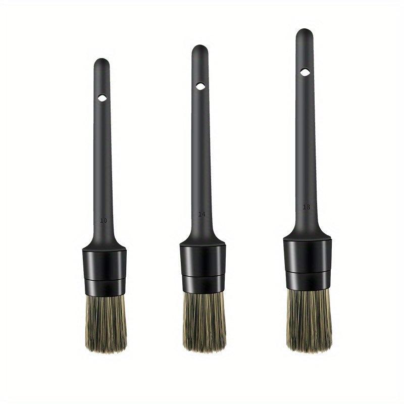 3pcs Car Cleaning Wire Brush Set for Interior and Exterior Cleaning