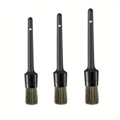 3pcs Car Cleaning Wire Brush Set for Interior and Exterior Cleaning