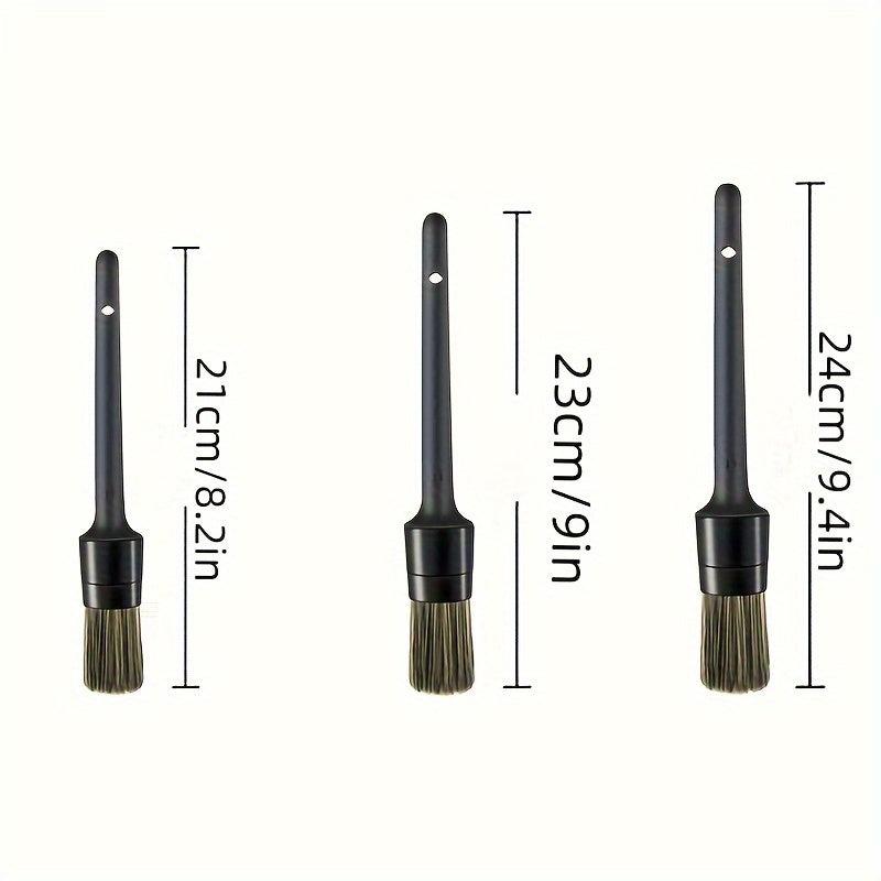 3pcs Car Cleaning Wire Brush Set for Interior and Exterior Cleaning