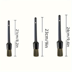 3pcs Car Cleaning Wire Brush Set for Interior and Exterior Cleaning