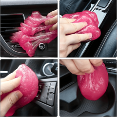 5pcs 160g Bottle Cleaning Gel Soft Rubber Car Vent Cleaner Keyboard Dust Tool