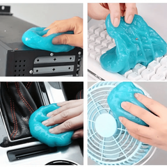 5pcs 160g Bottle Cleaning Gel Soft Rubber Car Vent Cleaner Keyboard Dust Tool