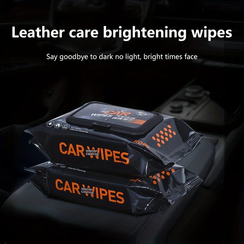Car Interior Cleaning Wipes for Plastic Faux Leather Seats