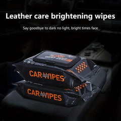 Car Interior Cleaning Wipes for Plastic Faux Leather Seats