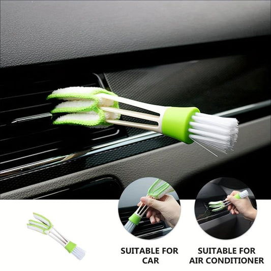 2 in 1 Car AC Vent Brush - Interior Dust Cleaner