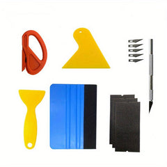 13Pcs Car Film Wrap Tool Kit Vinyl Spatula Scraper Cutter Window Tint