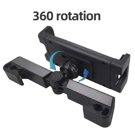 Car Back Seat Phone Mount 360 Rotation Stand for Smartphone 4.7-12.9 Inch iPad