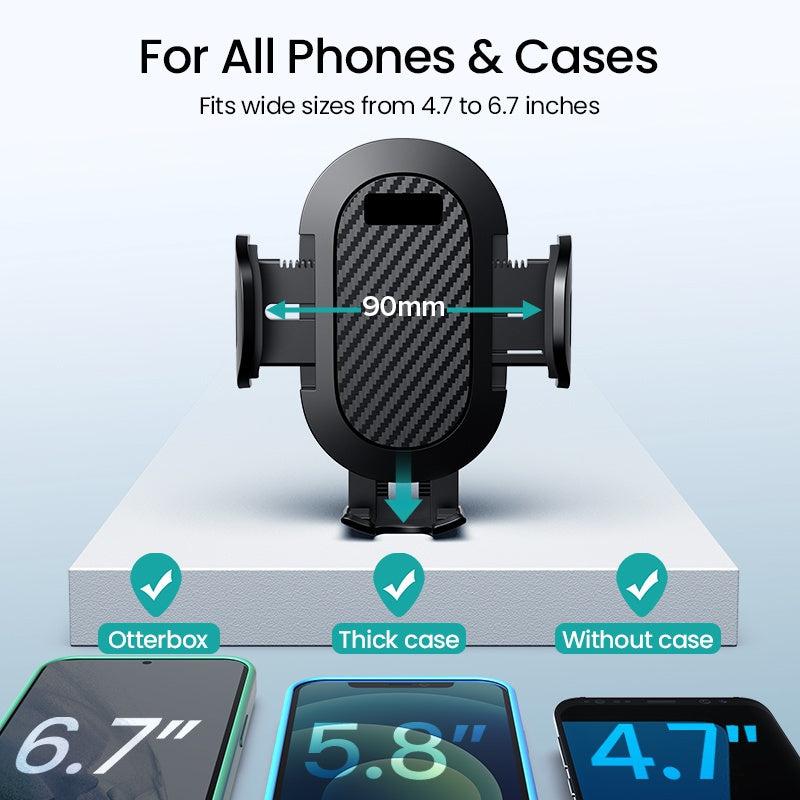 Secure Phone Holder Long Arm Suction Cup Mount Stand