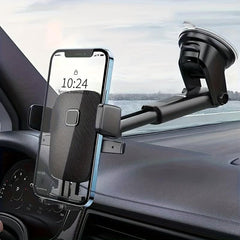 Car Phone Holder Dashboard Suction Cup Retractable Rotating Bracket