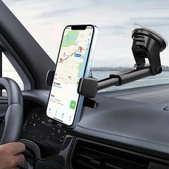 Car Phone Holder Dashboard Suction Cup Retractable Rotating Bracket