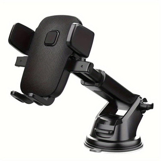 Car Phone Holder Dashboard Suction Cup Retractable Rotating Bracket