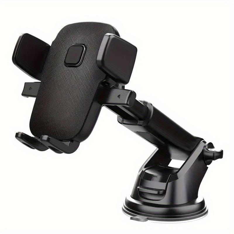 Car Phone Holder Dashboard Suction Cup Retractable Rotating Bracket