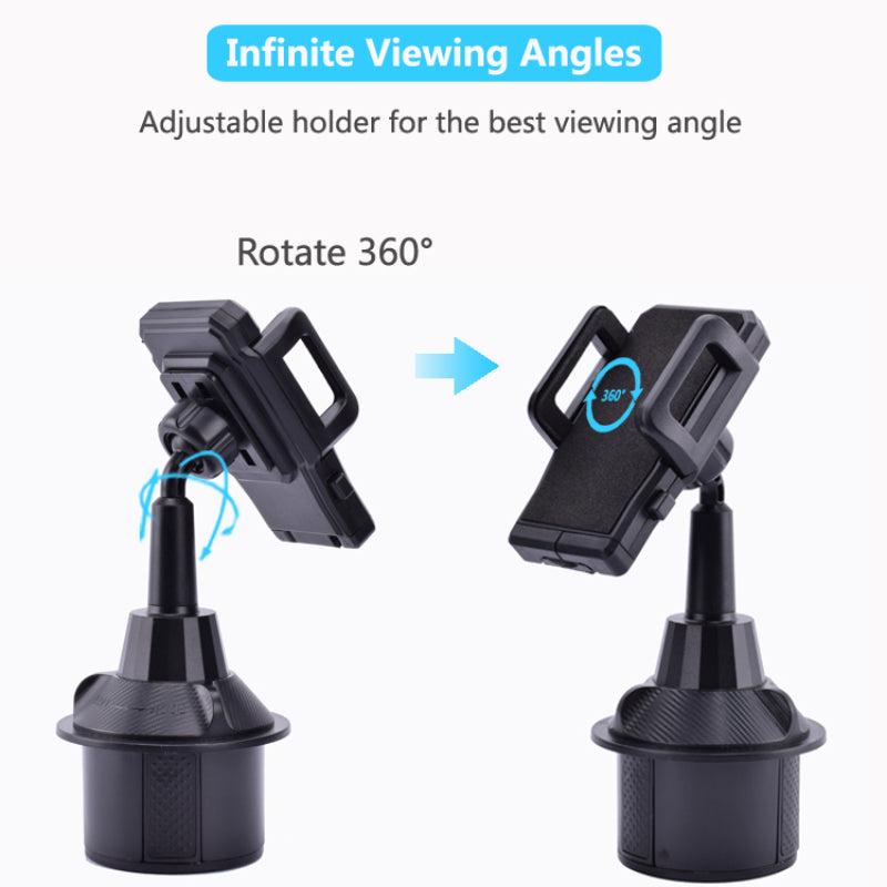 Adjustable Car Cup Phone Holder for Smartphones