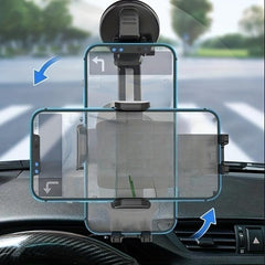 Car Phone Holder Mount Windshield Dashboard Hands-Free Cell Phone Holder