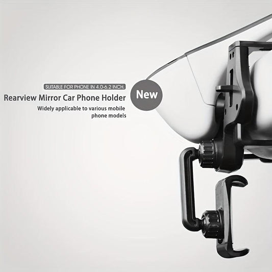360 Rotated Car Rearview Mirror Phone Holder Slip Rearview Phone Mount