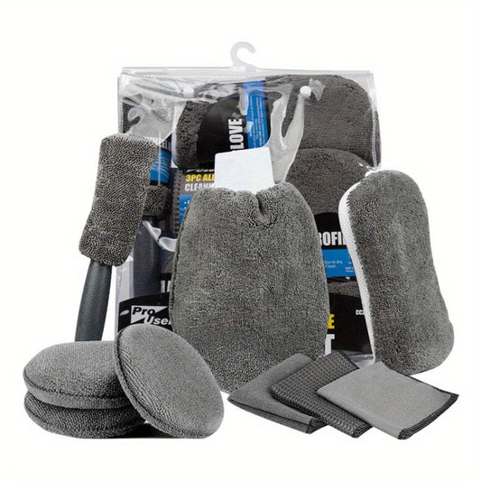 Car Cleaning 9 Sponge Towel Set Beauty Set Car Cleaning Tool Set