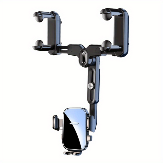 Car Phone Bracket Rearview Mirror Clip Navigation Anti Shake