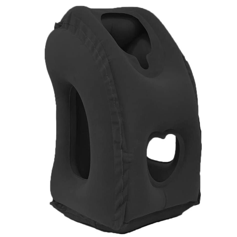 Inflatable Travel Pillow Neck & Lumbar Support for Airplane Car RV