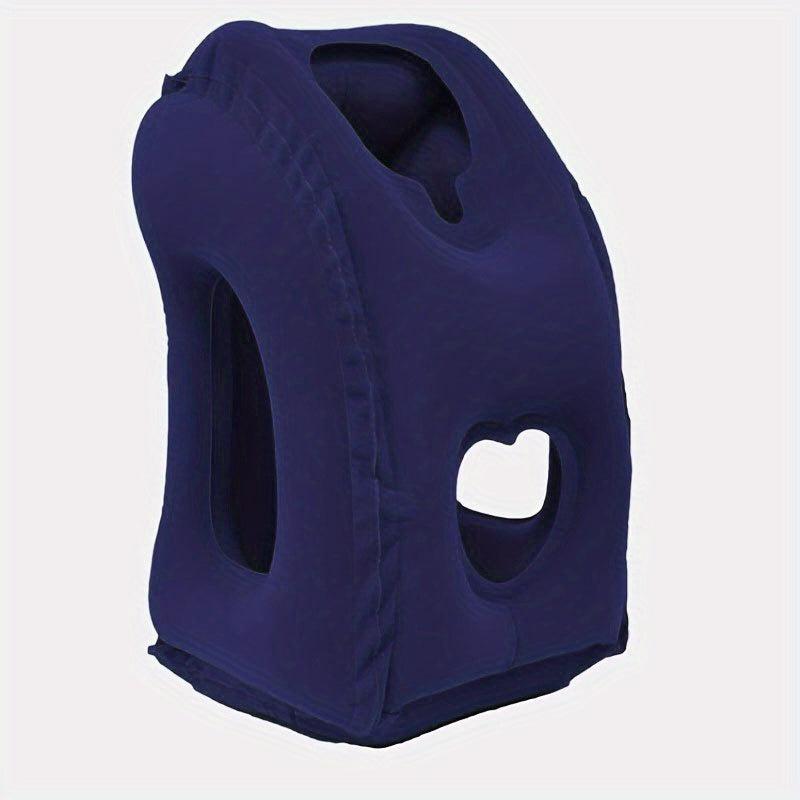 Inflatable Travel Pillow Neck & Lumbar Support for Airplane Car RV