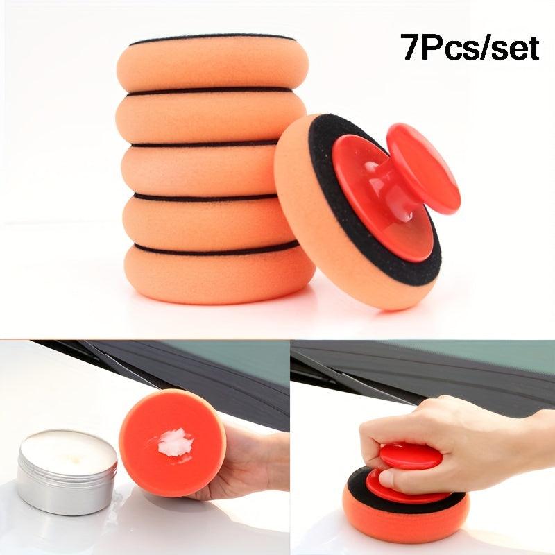 Car Waxing Sponge for Manual Round Car Waxing Polishing